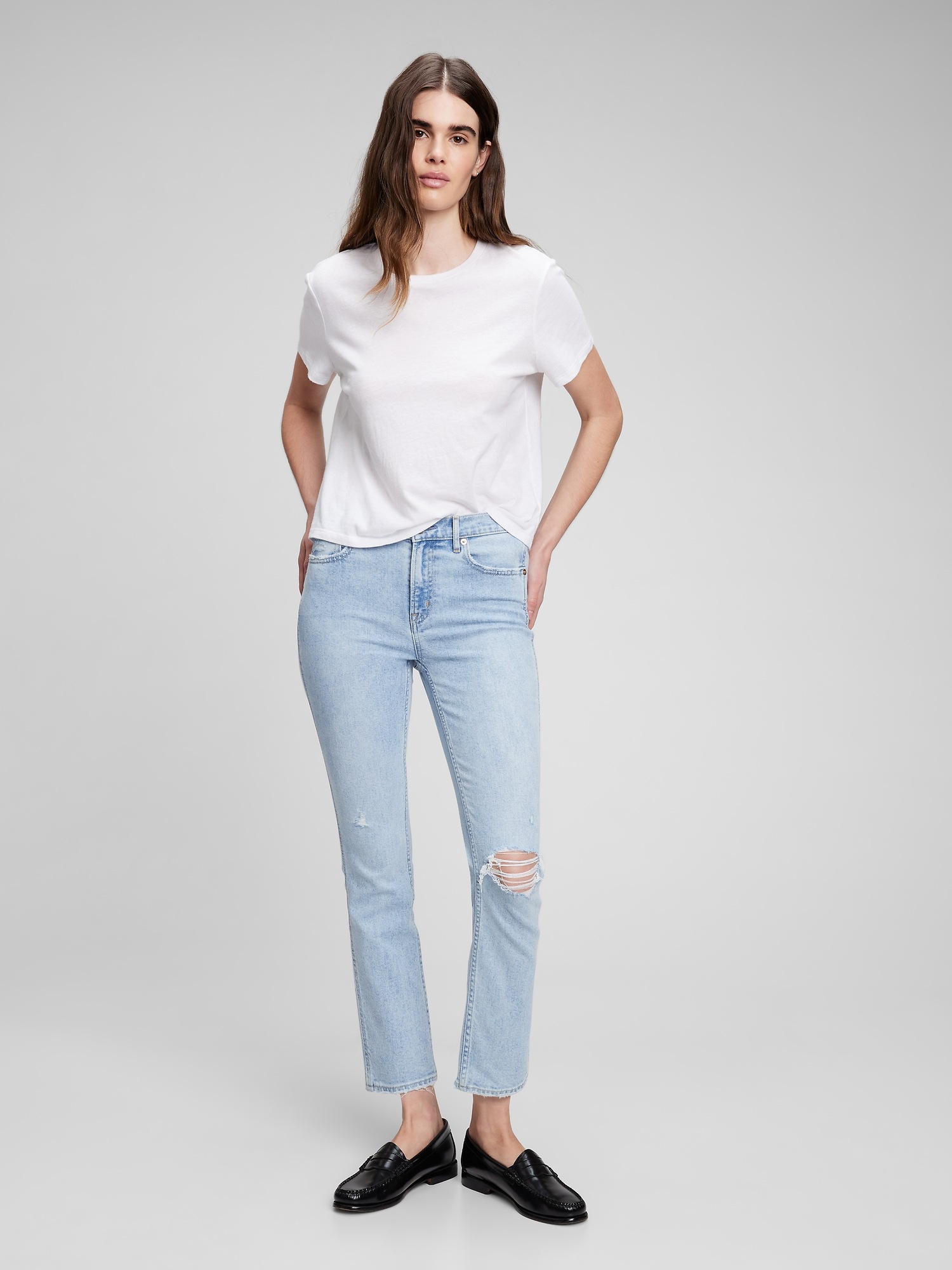 Mid Rise Vintage Slim Jeans with Washwell | Gap