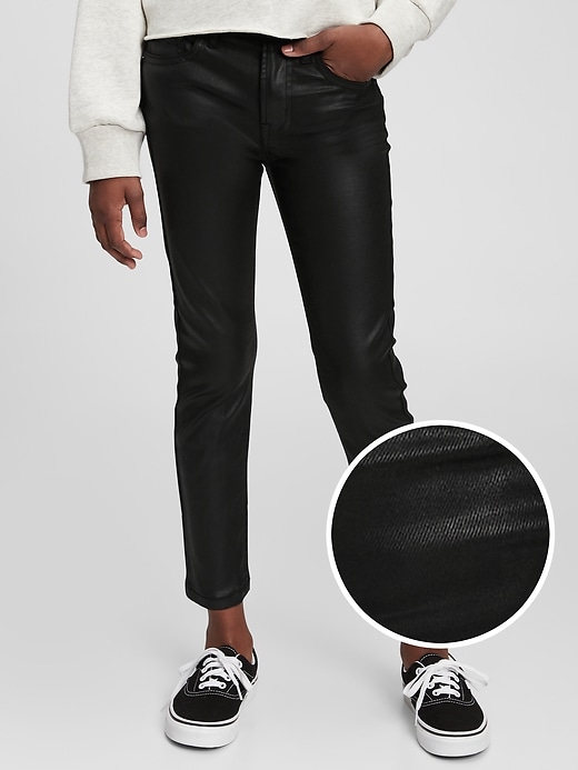 Image number 1 showing, Kids High Rise Pencil Slim Ankle Jeans