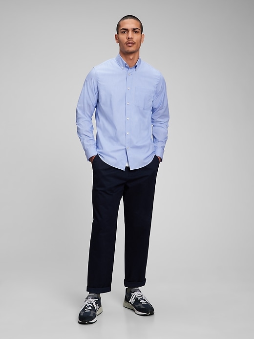 Image number 5 showing, All-Day Poplin Shirt in Untucked Fit