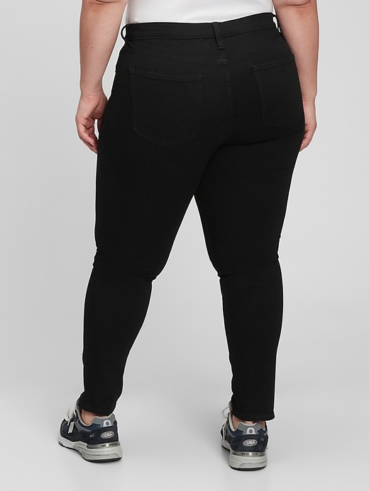 L'image numéro 5 présente Jean vraiment moulant à taille basse moyenne en denim Washwell