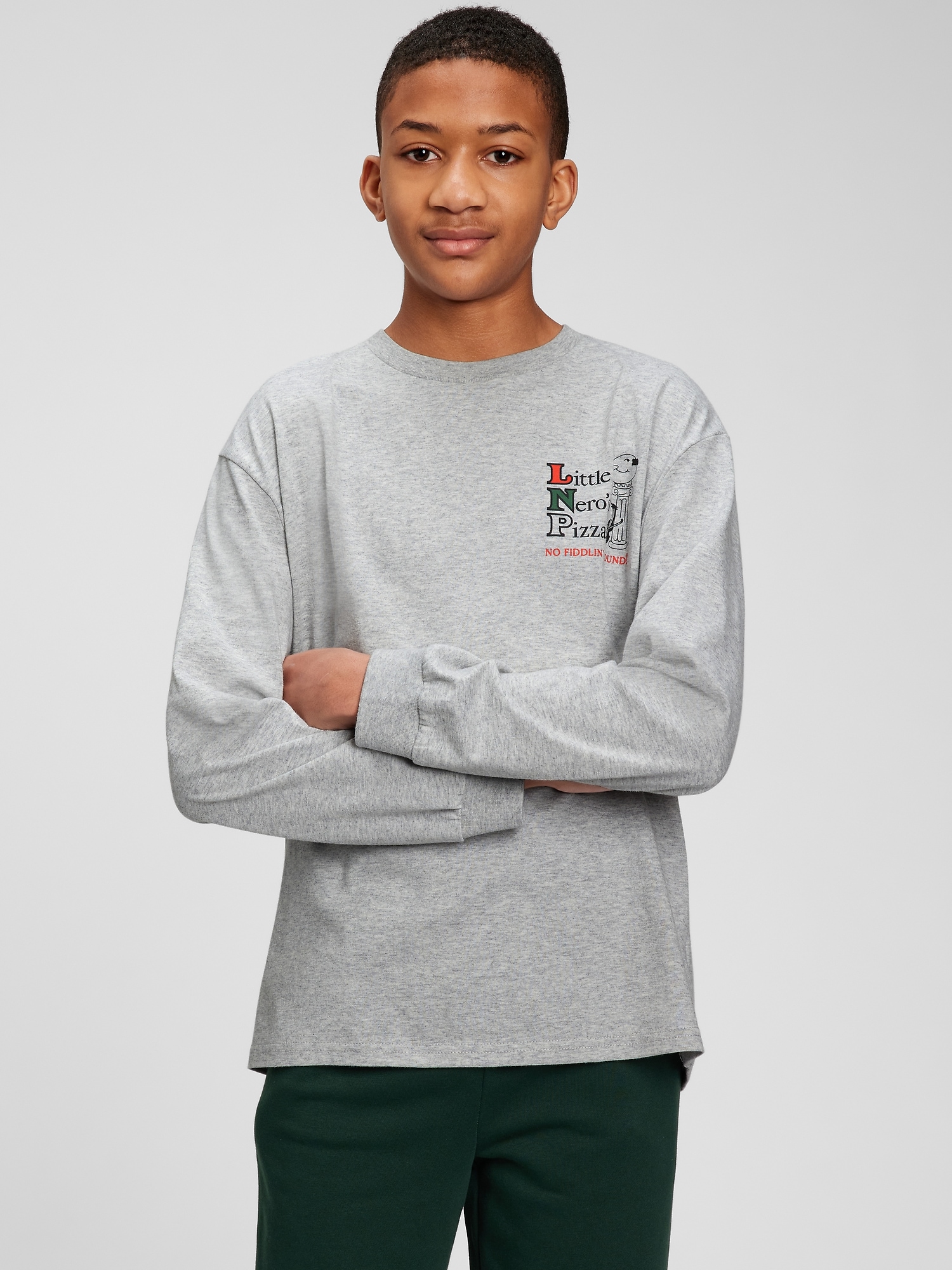 T-SHIRT À IMPRIMÉ DE HOME ALONE 100 % BIOLOGIQUE POUR ADO