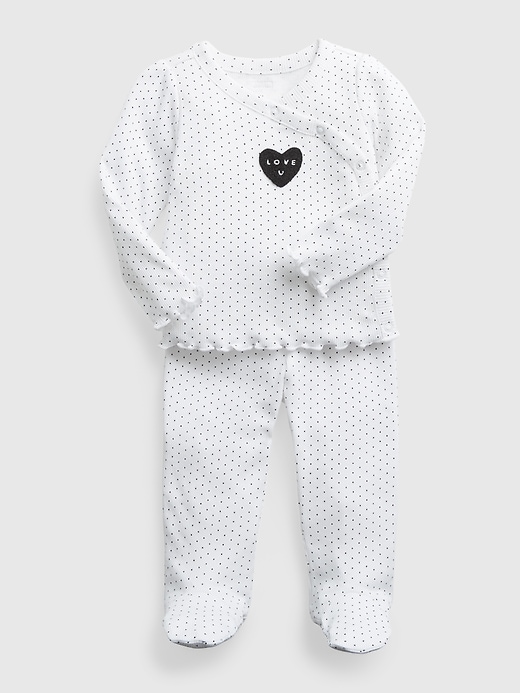 Image number 3 showing, Baby 100% Organic Cotton First Favorite Kimono Outfit Set