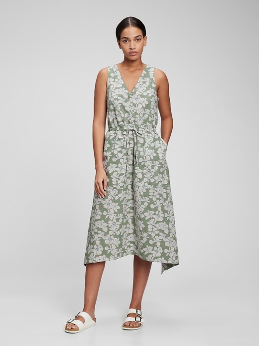 View large product image 1 of 1. Tie-Waist Midi Dress