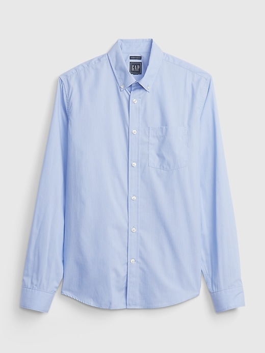 Image number 8 showing, All-Day Poplin Shirt in Untucked Fit