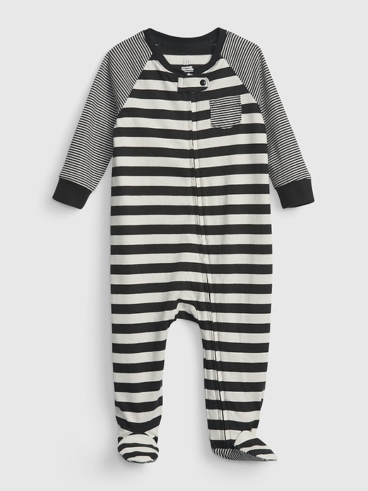 Image number 1 showing, babyGap 100% Organic Printed PJ Footed One-Piece