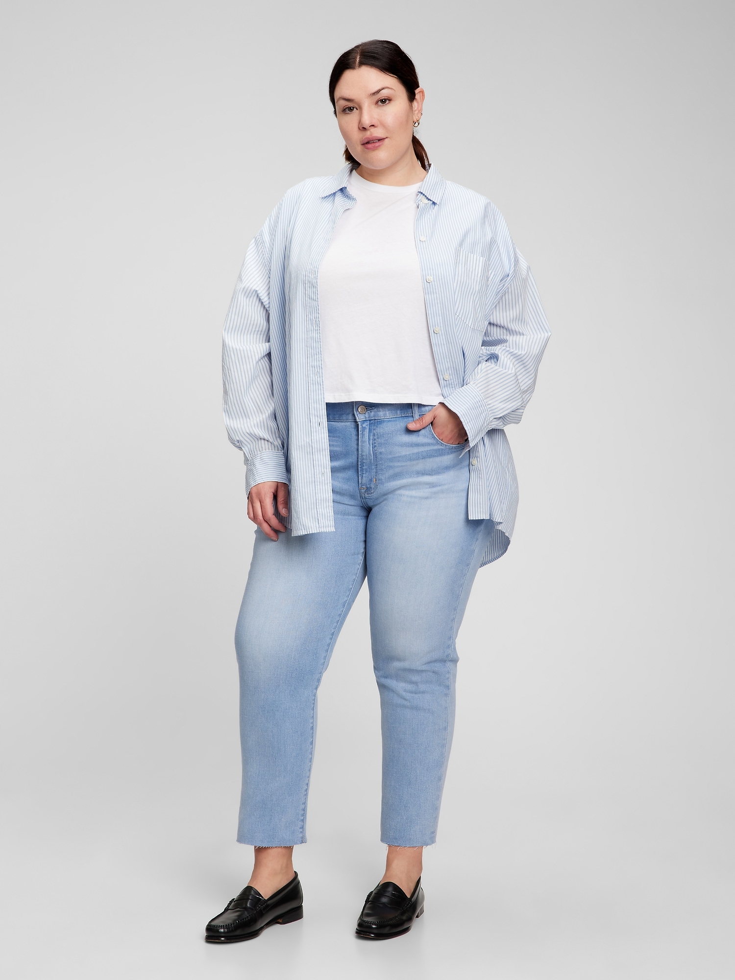 Mid Rise Girlfriend Jeans with Washwell 
