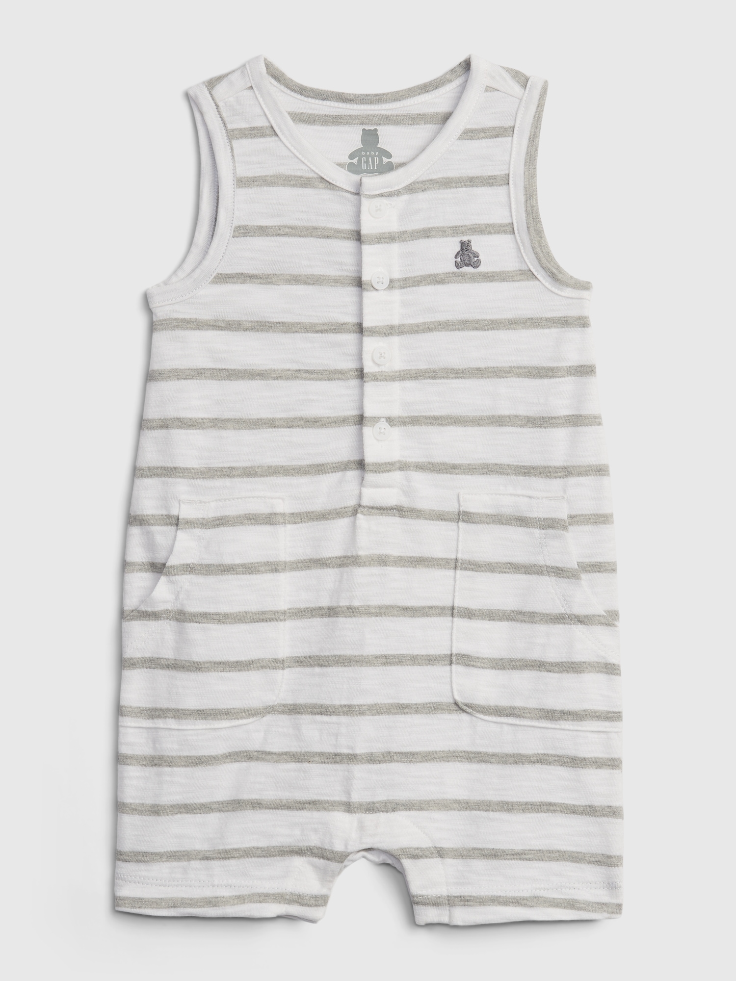 Une-pièce court 100 % coton biologique Agencez à volonté pour Bébé