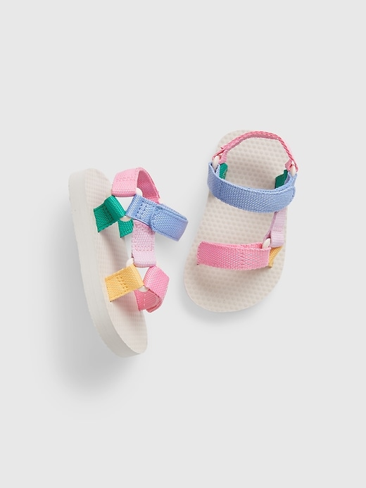 Image number 1 showing, Baby Canvas Strap Sandals