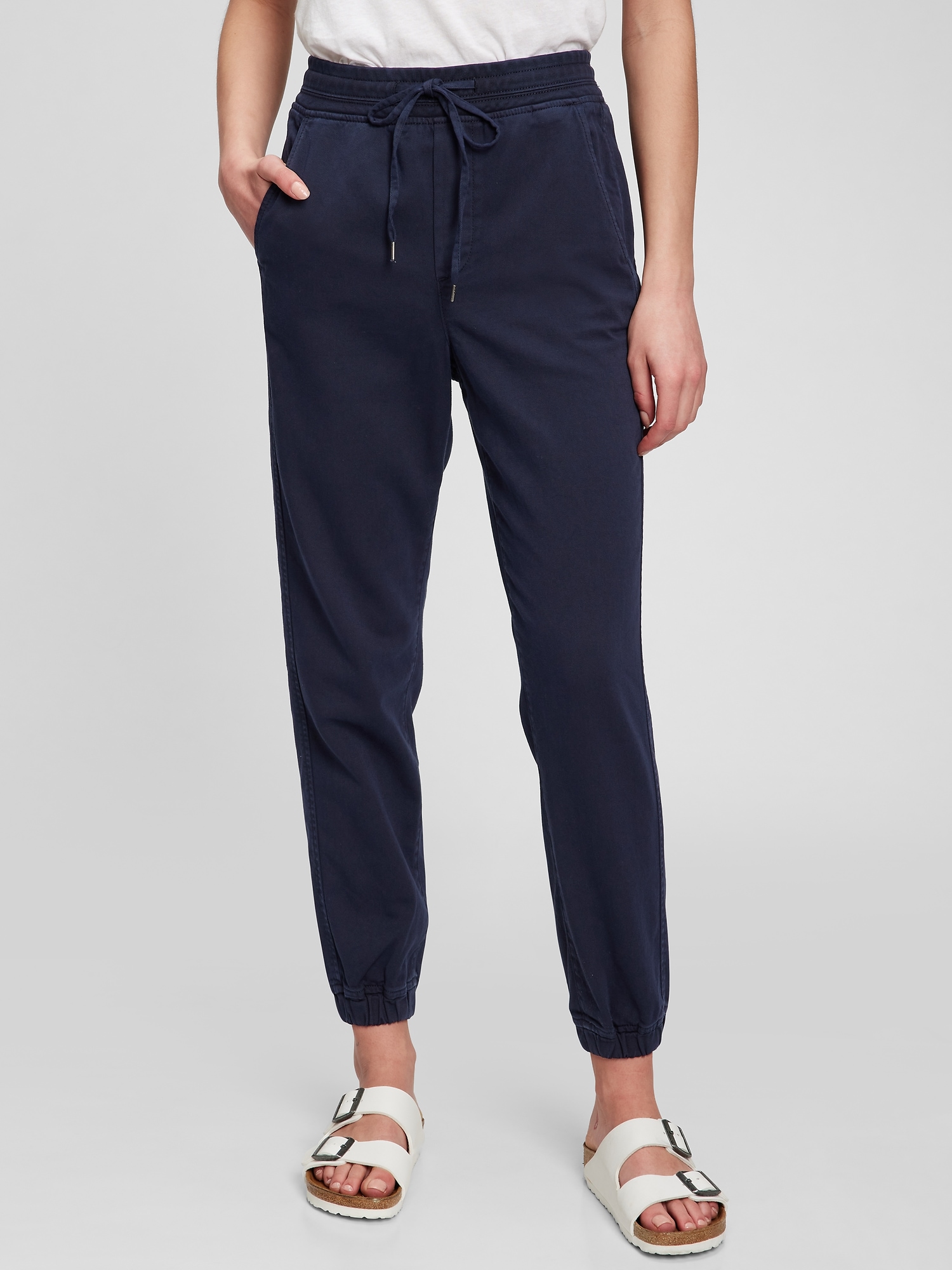 Ribbed Pull-On Joggers with Washwell | Gap