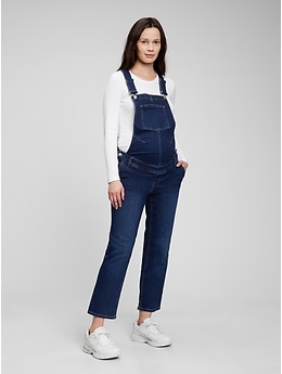 Thyme maternity denim overalls, size small (additional 50% off