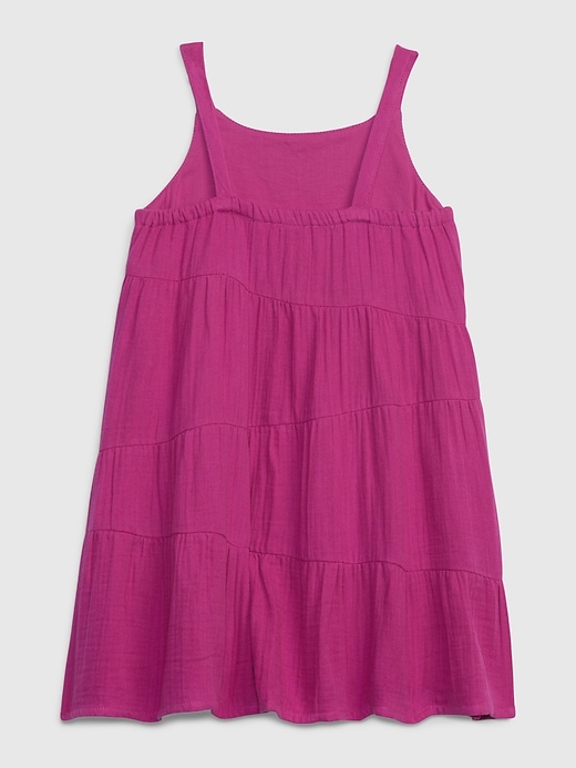 Image number 2 showing, Toddler Asymmetrical Tiered Dress