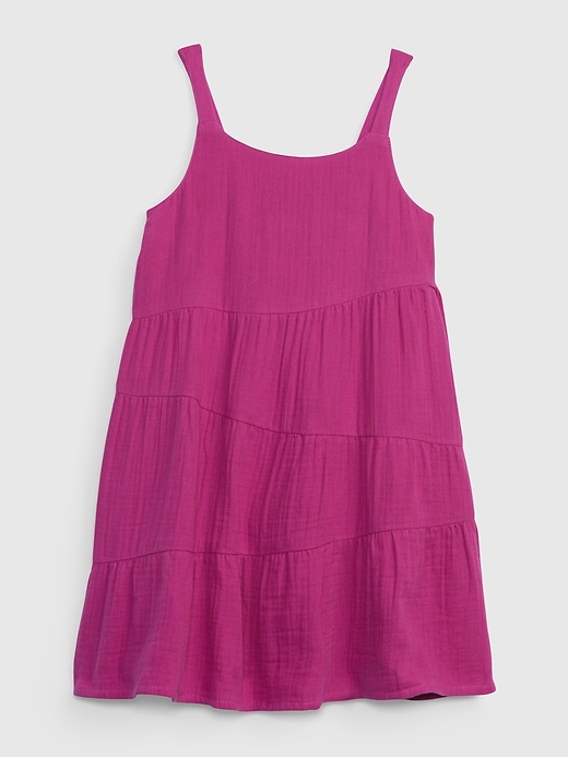 Image number 1 showing, Toddler Asymmetrical Tiered Dress