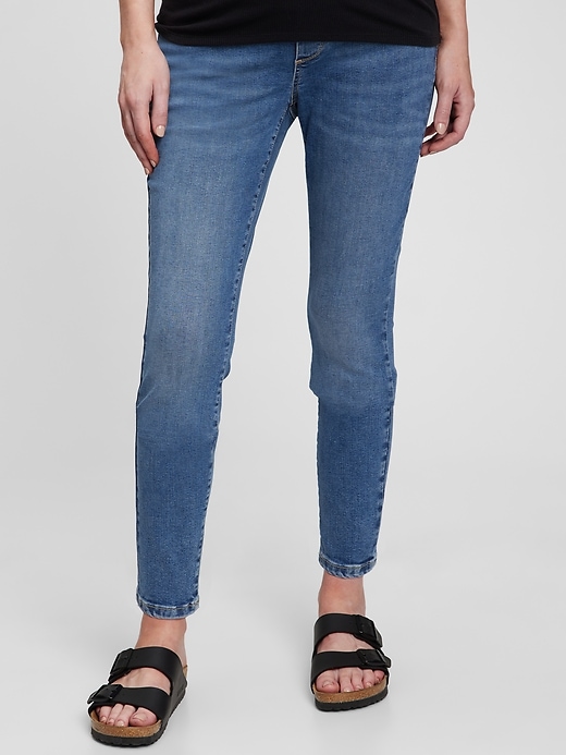 Image number 5 showing, Maternity Full Panel Skinny Jeans