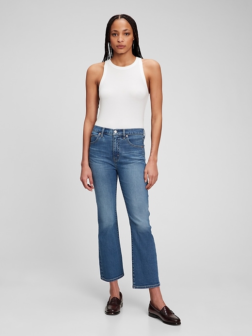 Gap High Rise Kick Fit Jeans with Washwell