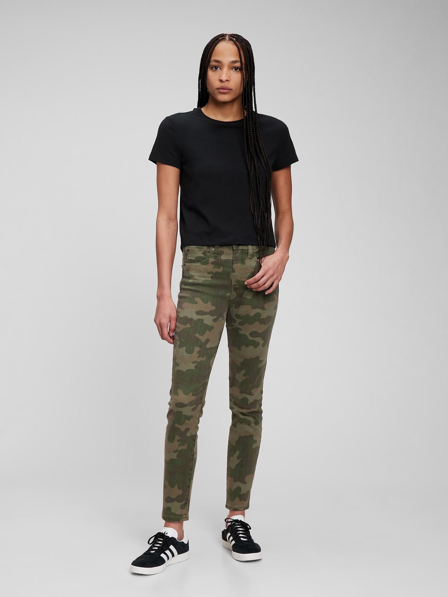 High Rise True Skinny Jeans with 