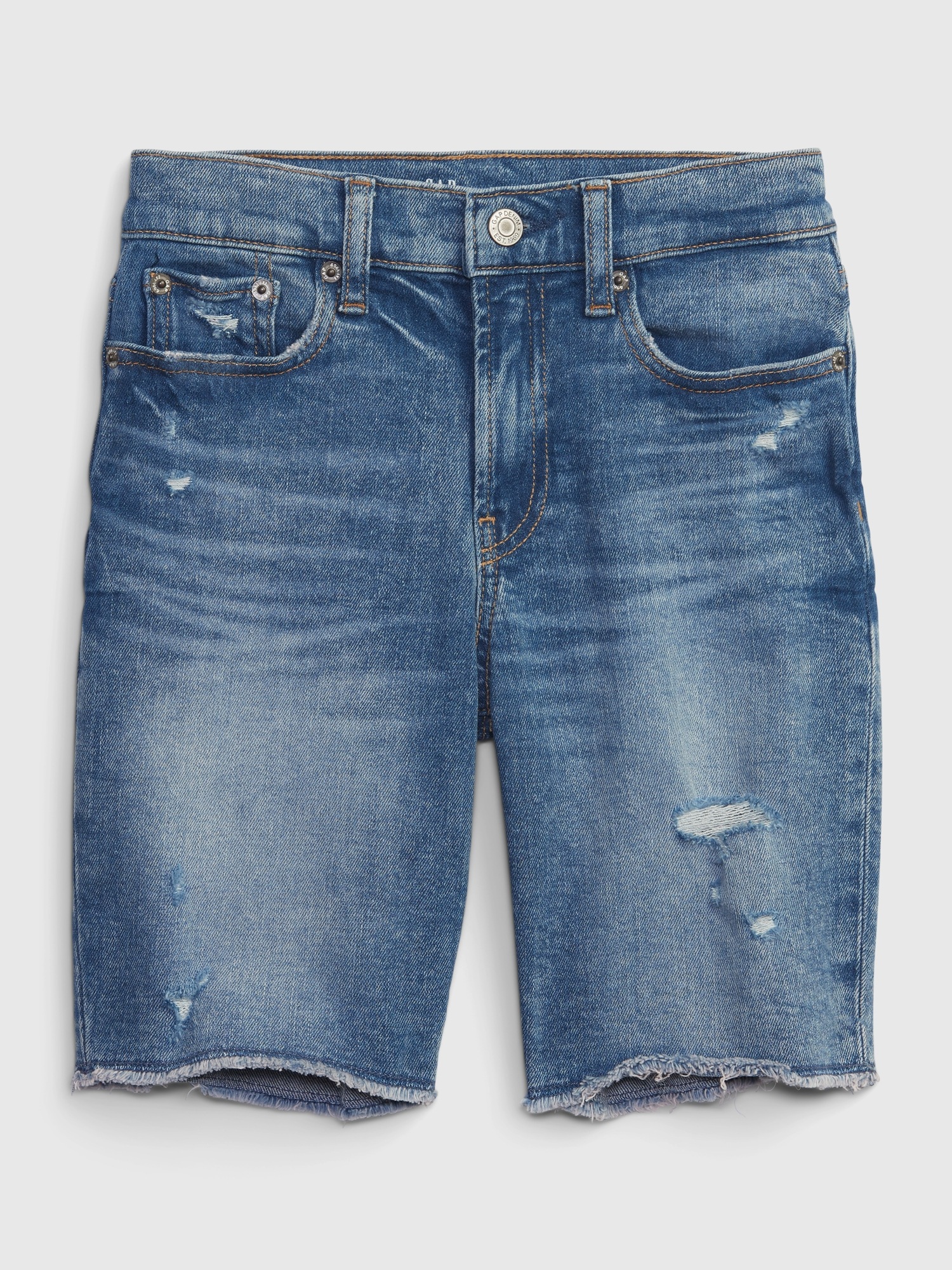 Kids High-Rise Bermuda Shorts with 