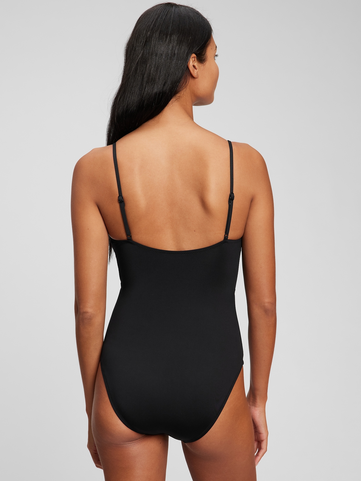 Recycled Bunny-Tie Cutout One-Piece Swimsuit | Gap