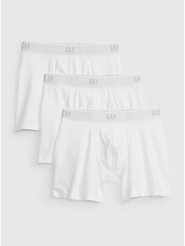 GAP Men's 3-Pack Cotton Boxer Briefs Underpants Underwear