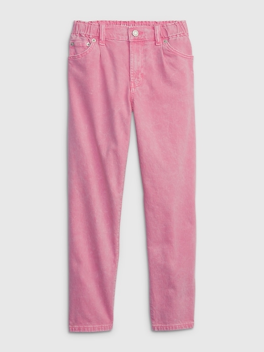 Image number 1 showing, Kids High-Rise Barrel Jeans