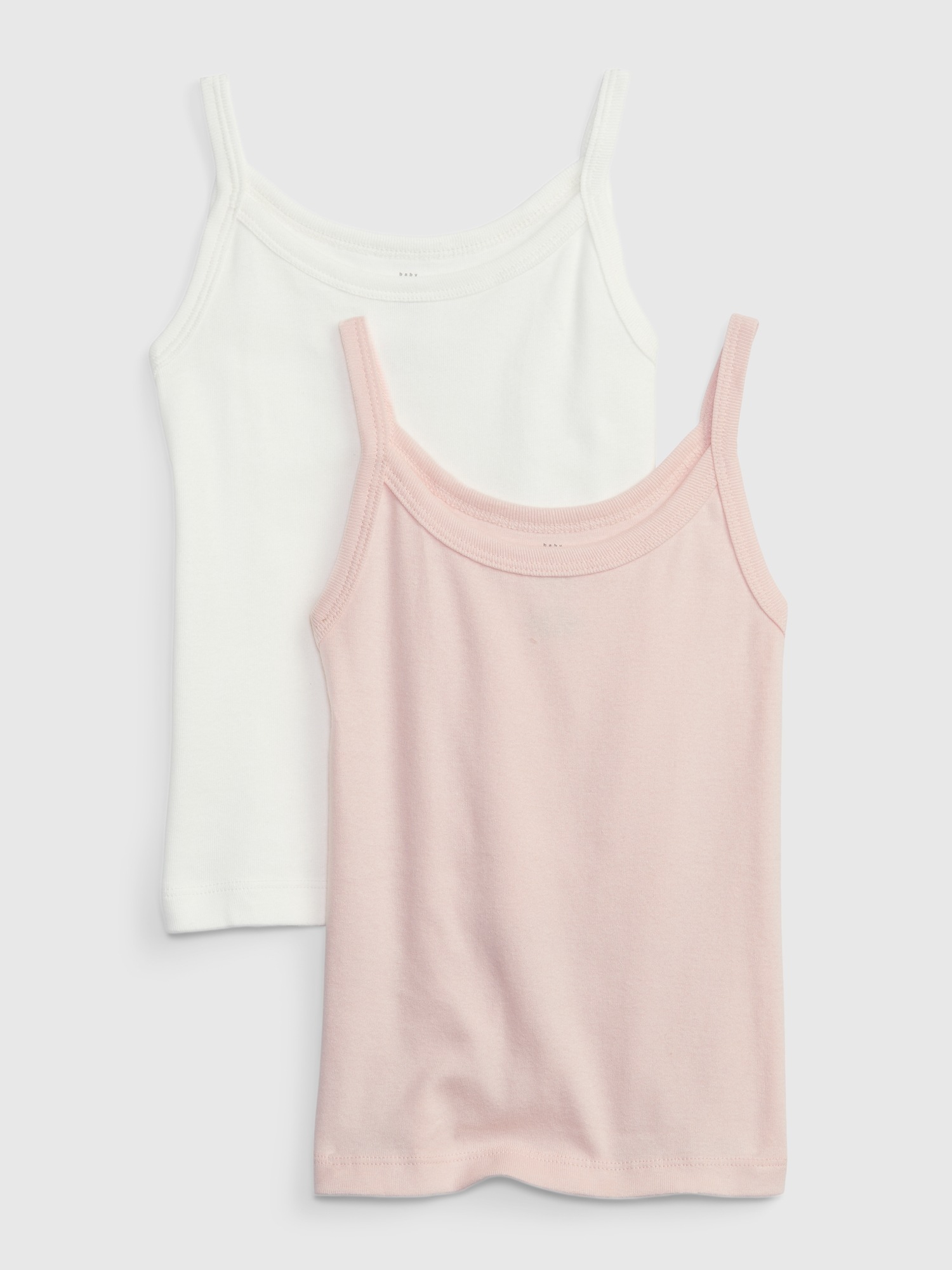 Gap babyGap Organic Cotton Tank Top (2-Pack) pink. 1