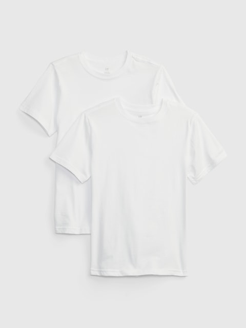 MAILLOTS DE CORPS 100 % COTON BIOLOGIQUE POUR ENFANT (PAQUET DE 2)
