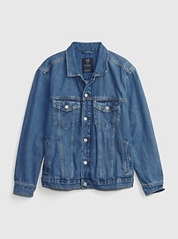 View large product image 4 of 4. Teen Oversized Denim Jacket