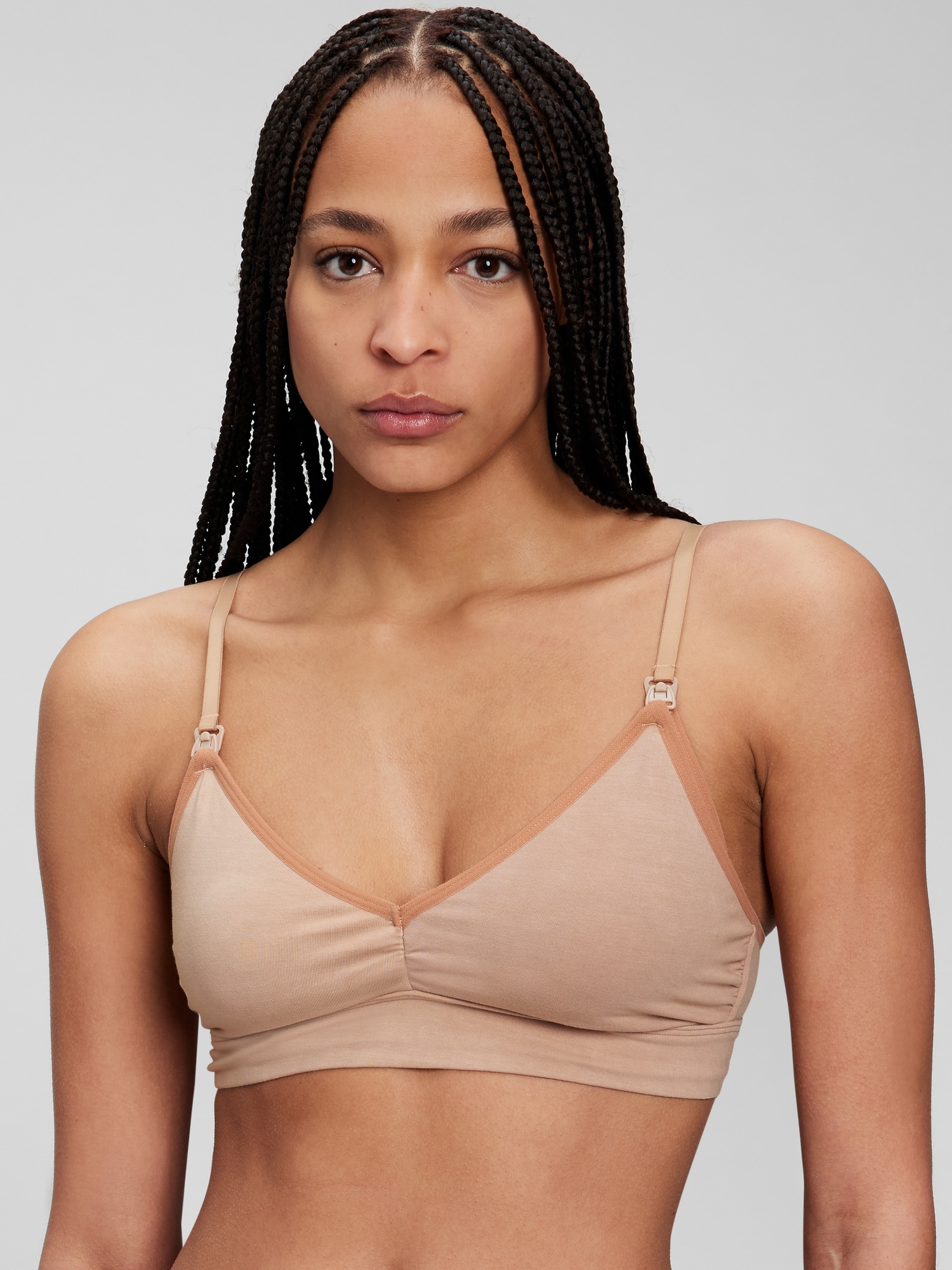 New calin nursing bra without underwiring in organic cotton mix, ivory,  Sans Complexe