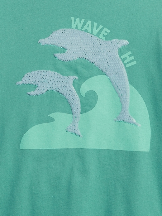 Image number 2 showing, Kids 100% Organic Cotton Interactive Graphic T-Shirt