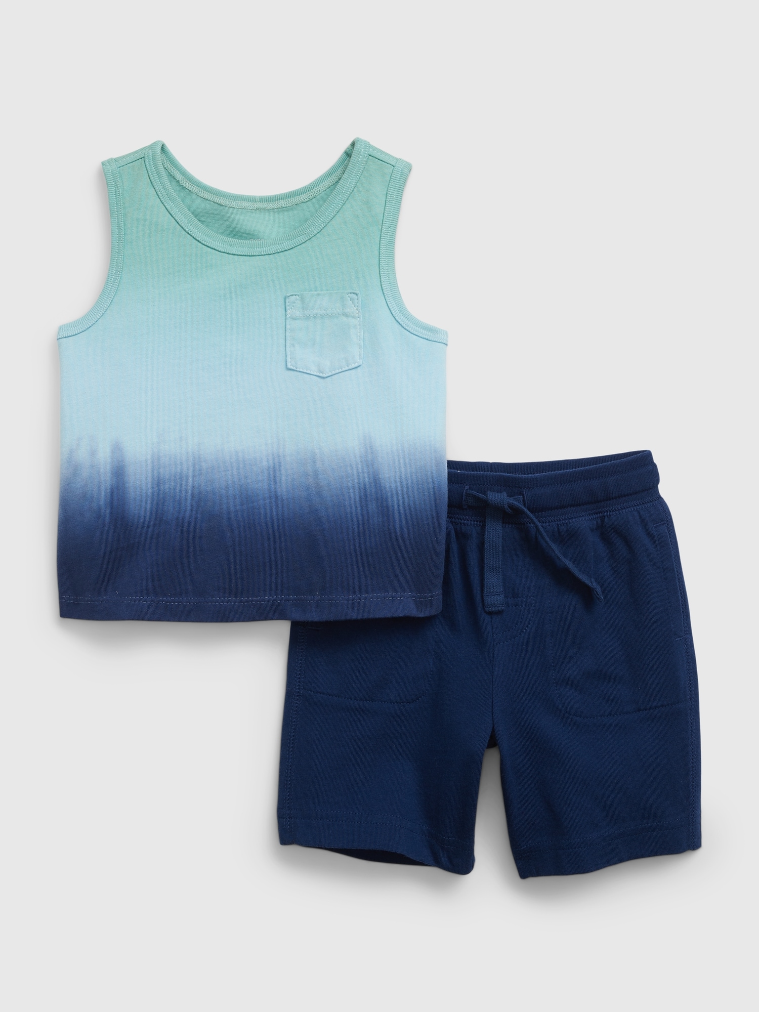 Baby Organic Cotton Tank & Shorts Outfit Set