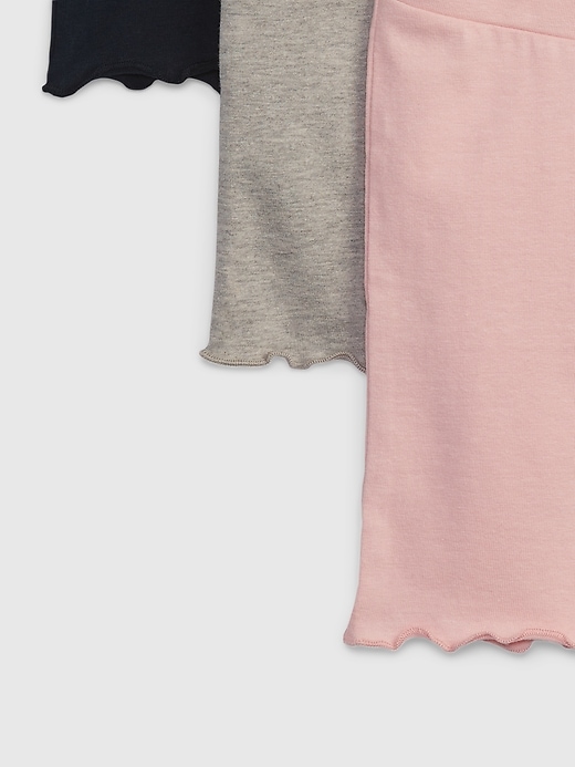 Image number 3 showing, Toddler Mix & Match Lettuce Hem Bike Shorts (3-Pack)