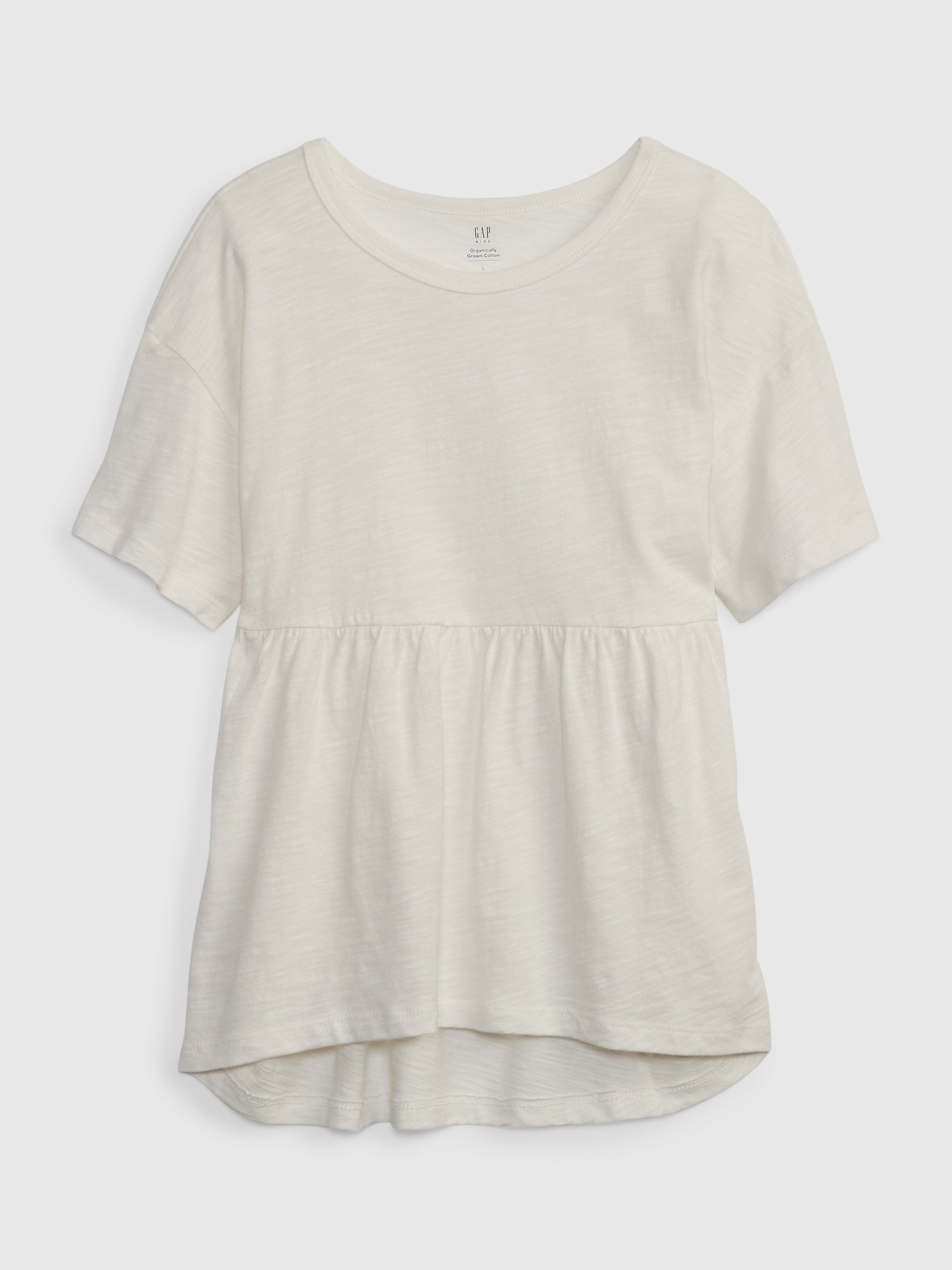 Kids 100% Organic Cotton Peplum Top | Gap