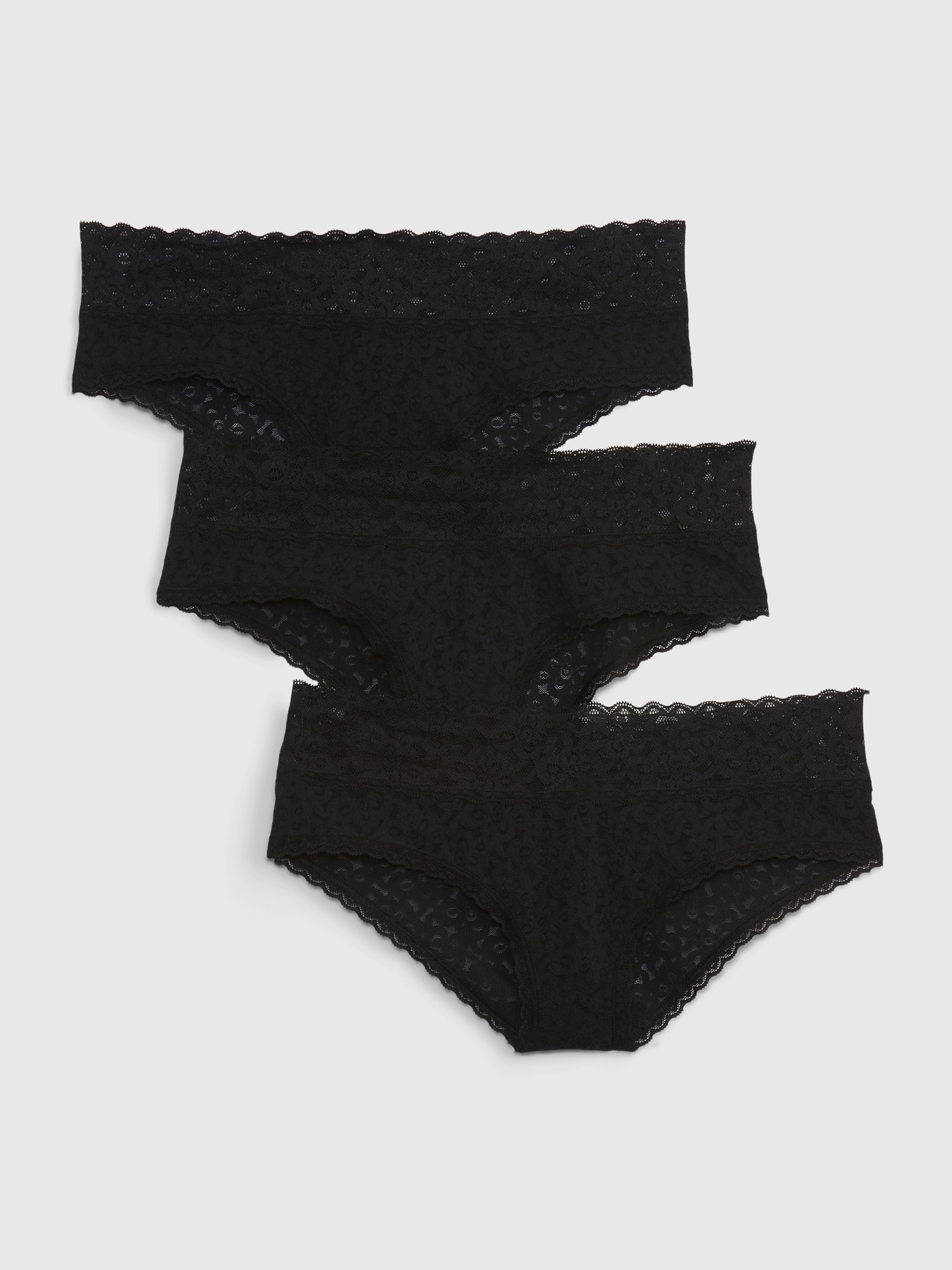 Gap Lace Cheeky (3-Pack) black - 644119063