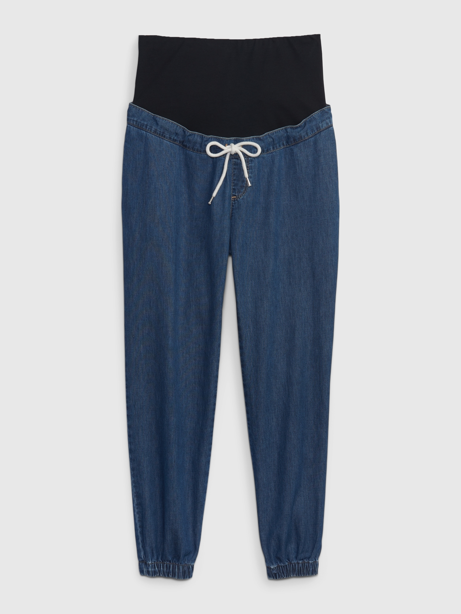 Maternity Full Panel Denim Joggers Gap