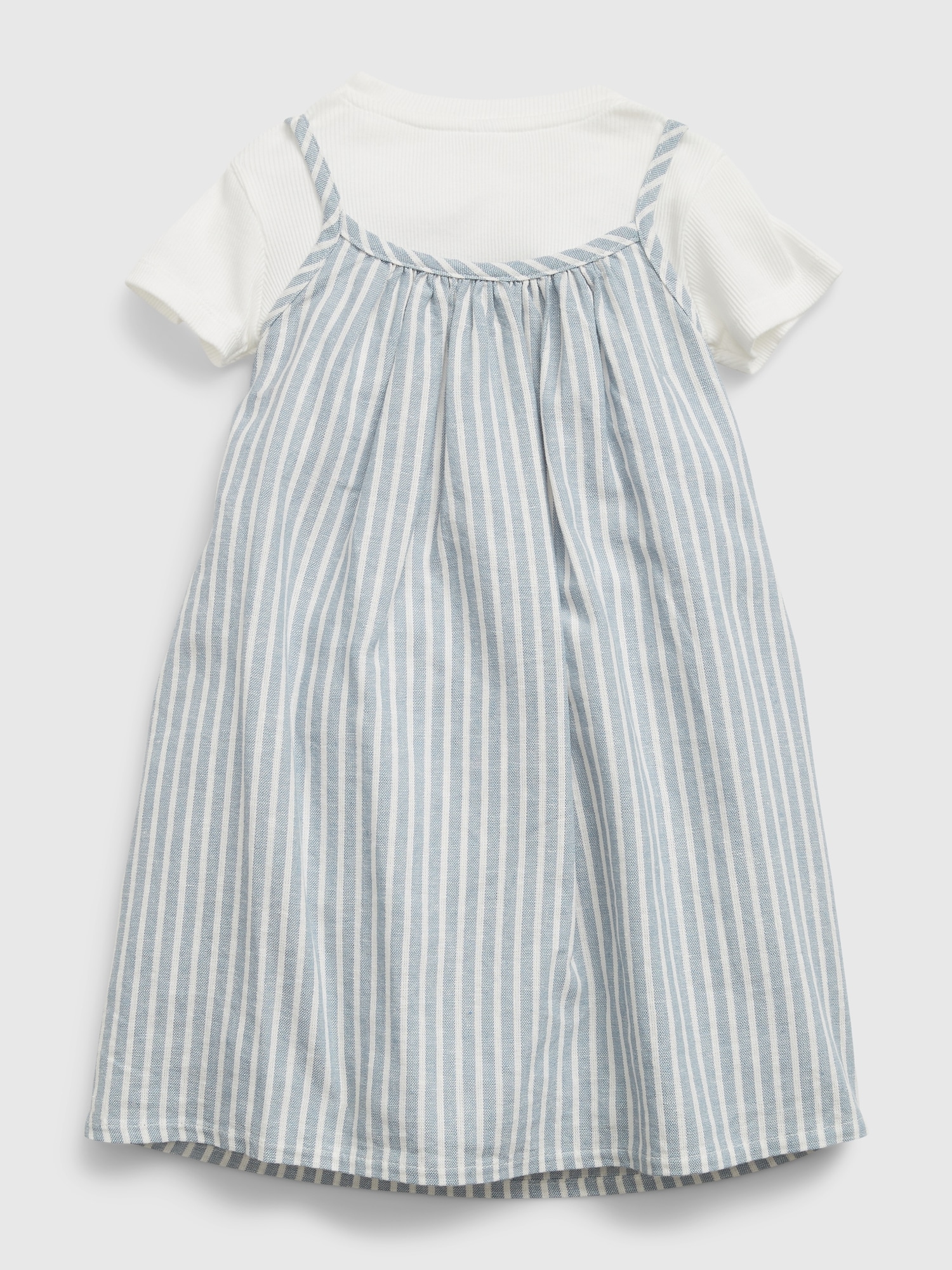 Toddler Linen Blend Layered Dress Gap