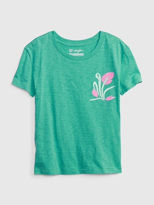 Image number 1 showing, Gap × Bailey Elder Kids Organic Cotton Graphic T-Shirt