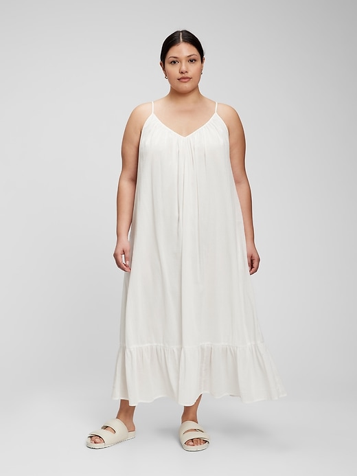 Image number 4 showing, Strappy Ruffle Hem Maxi Dress