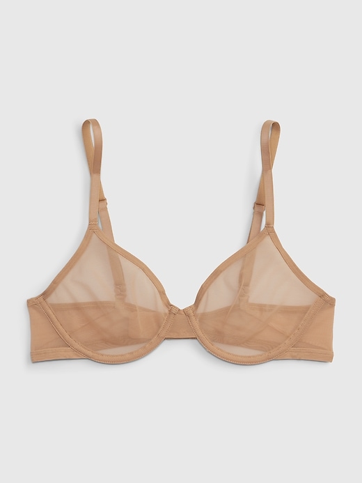 Image number 3 showing, Mesh Semi-Demi Bra