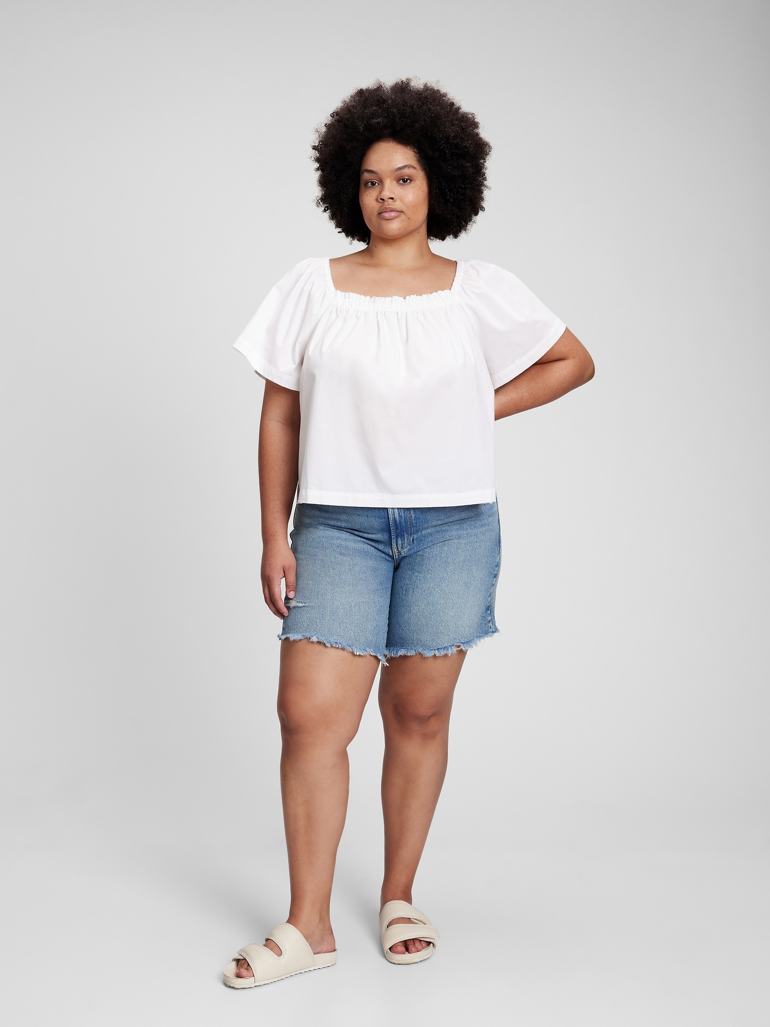 Flutter Sleeve Top | Gap