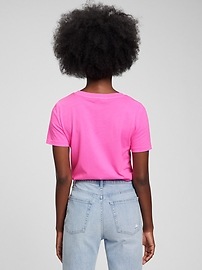Gap Women's 100% Organic Cotton Vintage T-Shirt Phoebe Pink Size L