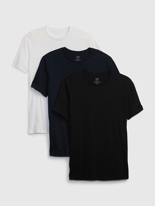 Image number 1 showing, Organic Cotton Standard Crewneck T-Shirt (3-Pack)