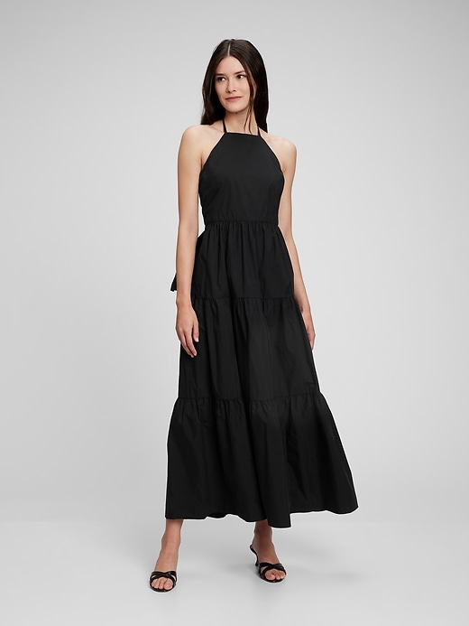 Gap TieBack Halter Maxi Dress
