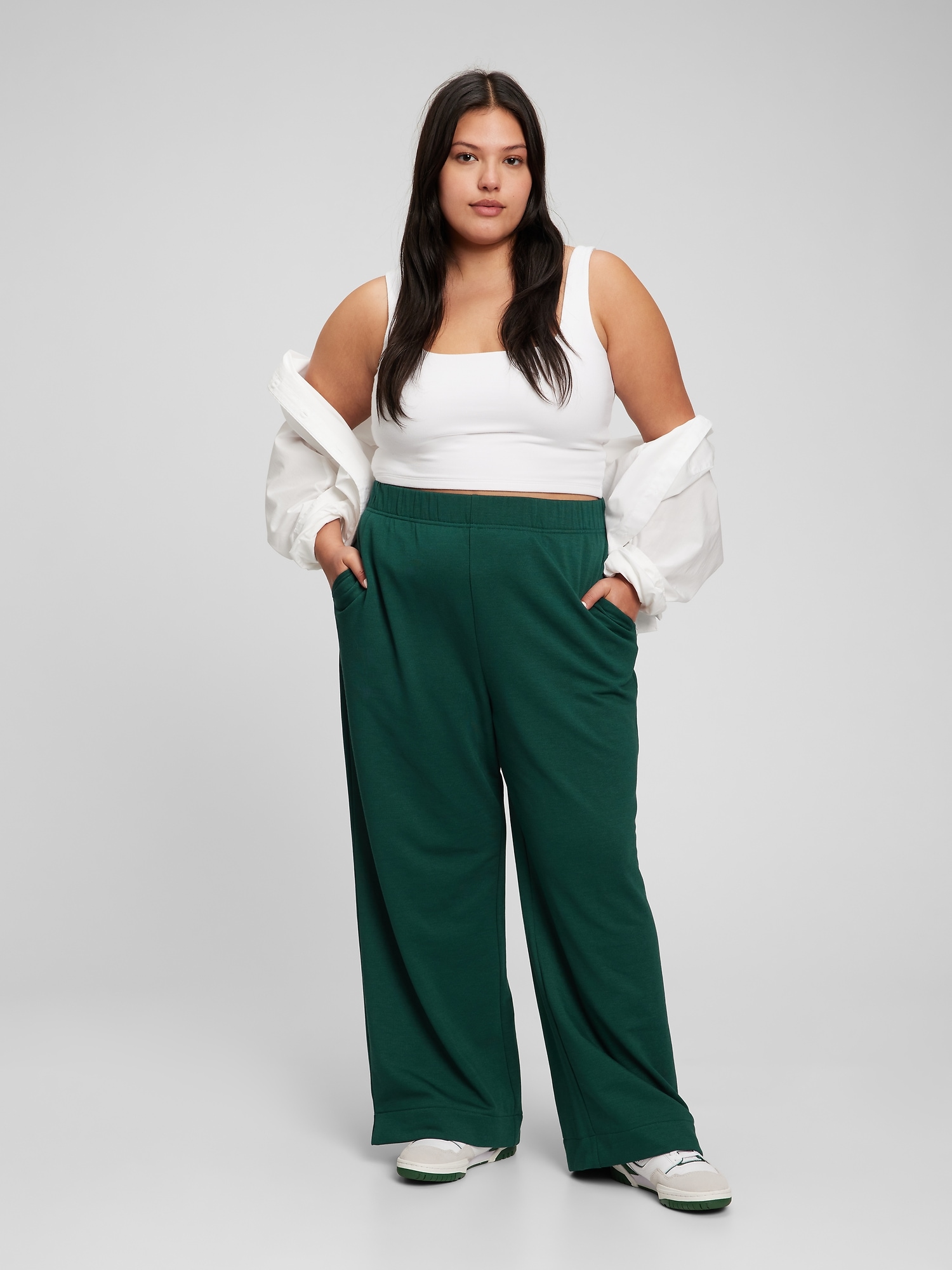 Womens Saige Wide Leg Crop Modern White at AG Jeans Official Store