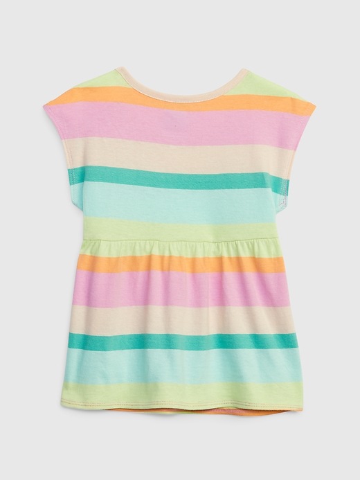 Image number 2 showing, Toddler Organic Cotton Mix and Match Peplum Top