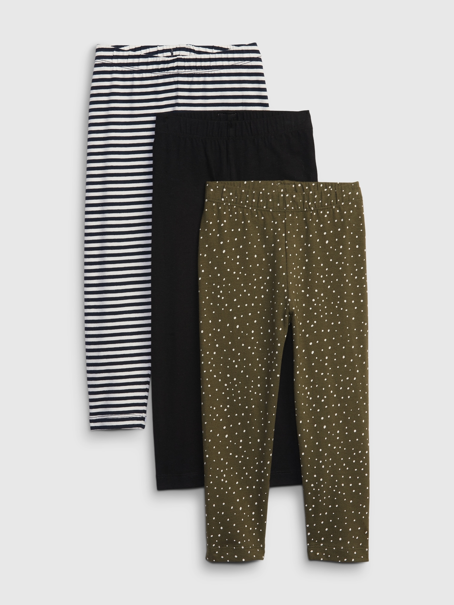 Gap Toddler Mix and Match Leggings (3-Pack) green. 1