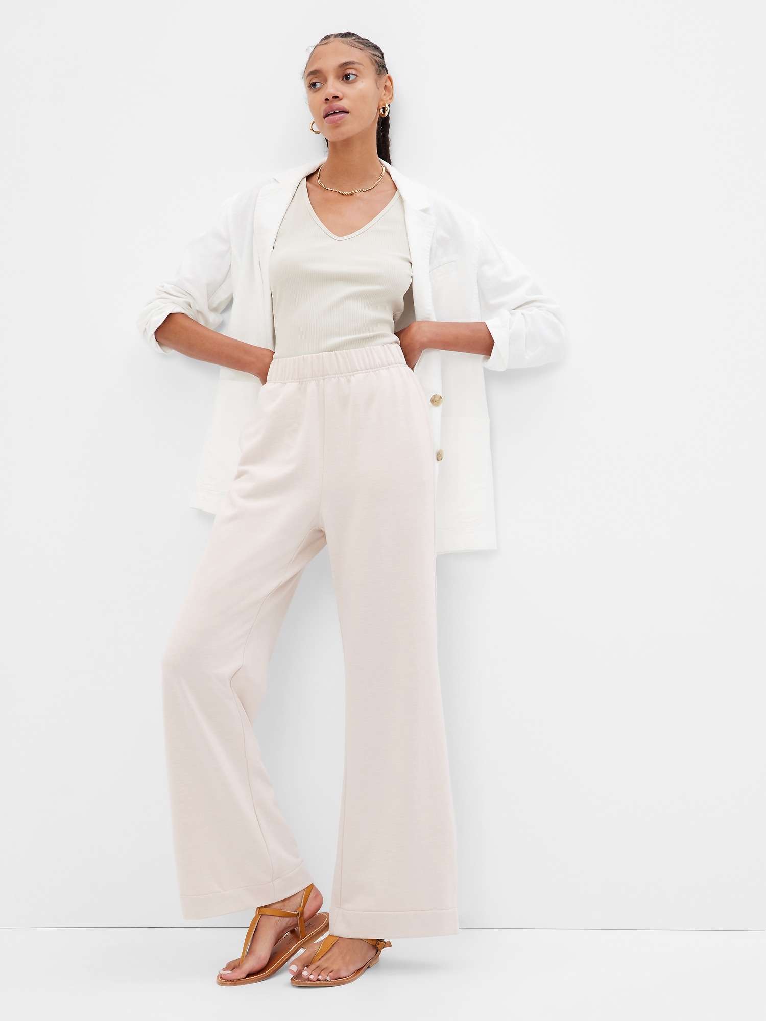 High Rise Cloud Light Wide-Leg Pants