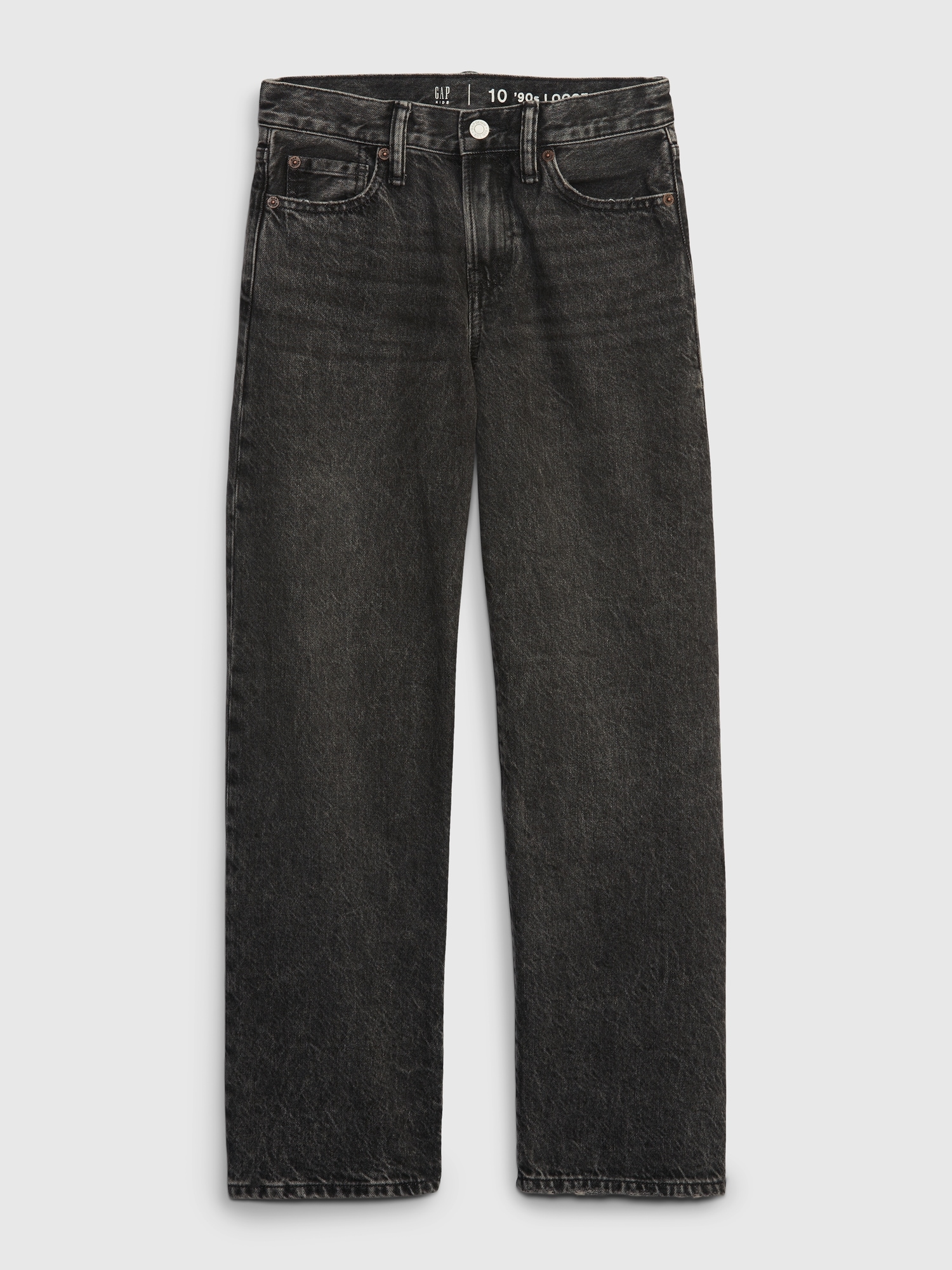 Gap Kids Organic Cotton '90s Loose Jeans black. 1