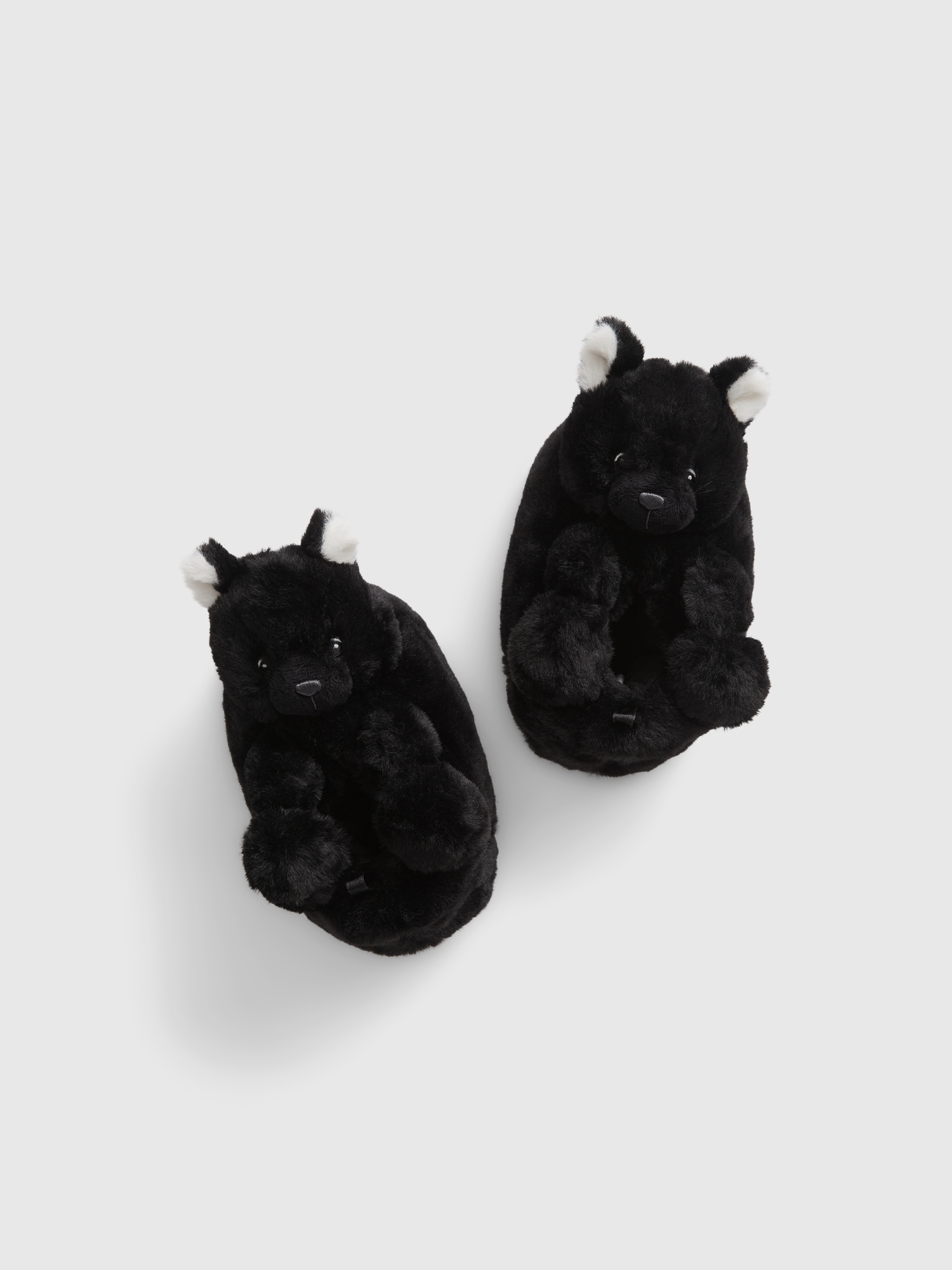 Gap Toddler Cozy Cat Slippers black. 1