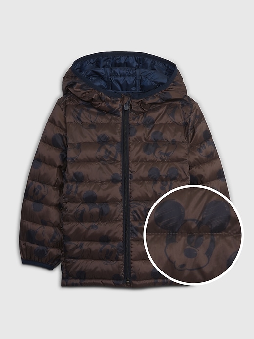 Image number 1 showing, babyGap &#124 Disney 100% Recycled Mickey Mouse Lightweight Puffer Jacket