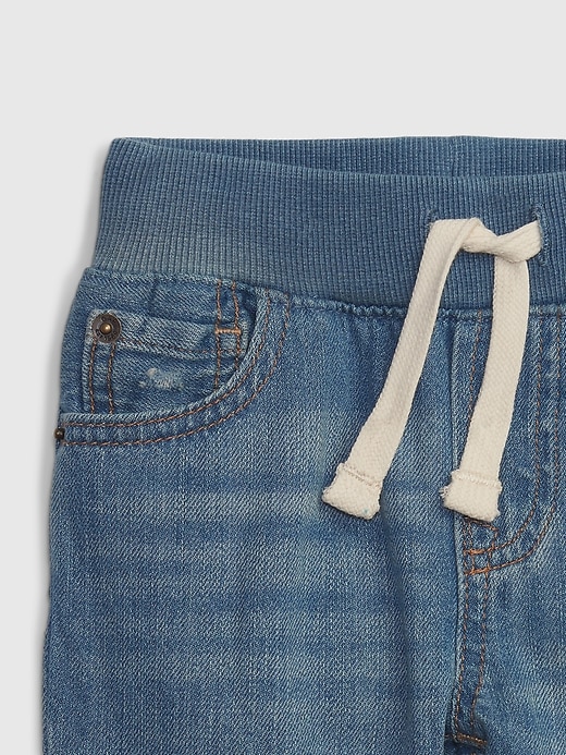 Image number 3 showing, Baby & Toddler Pull-On Slim Jeans