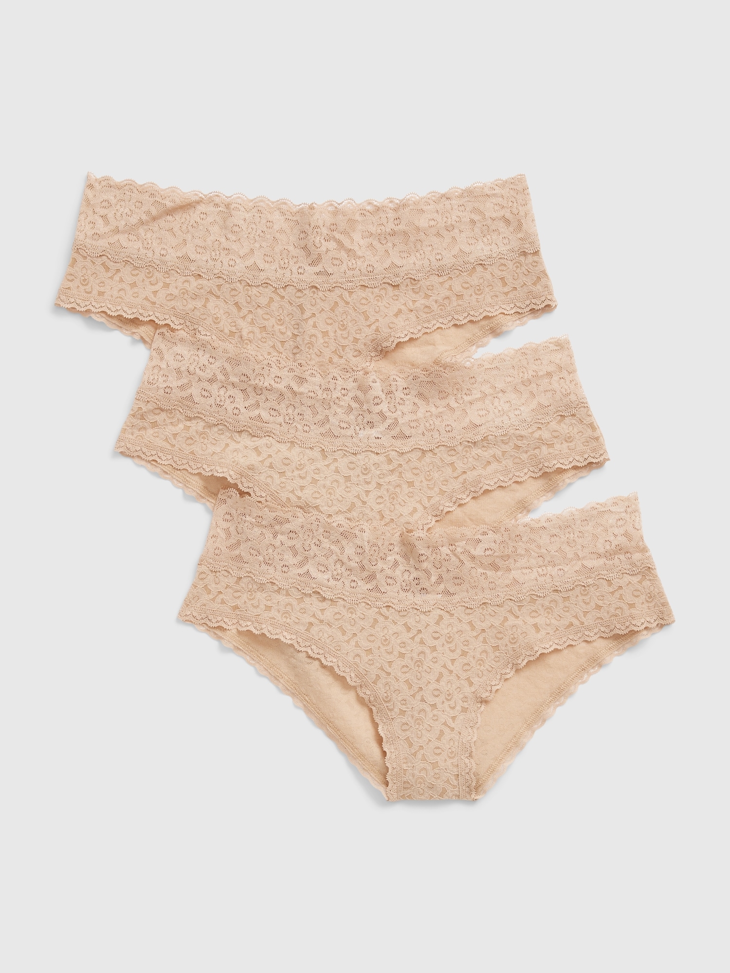 Gap Lace Cheeky (3-Pack) beige. 1